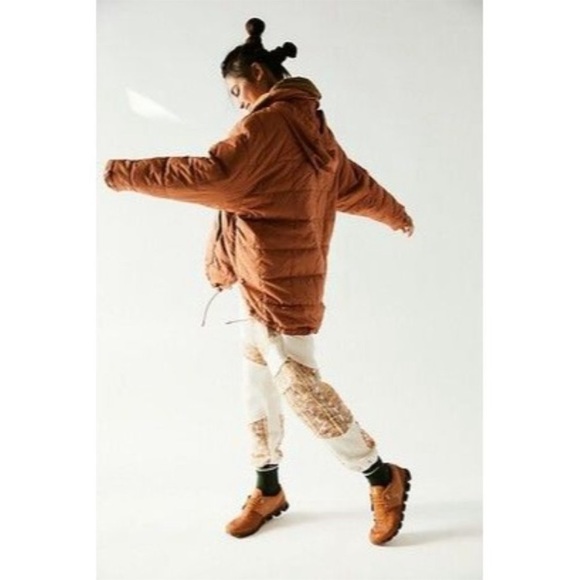 NWT Free People FP Movement Riley Recycled Popover Packable Puffer Hoodie Large - Picture 3 of 16